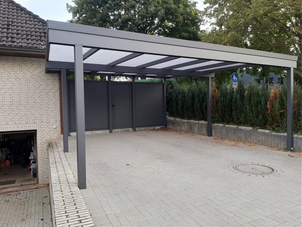 Навіс 7x6 м – ідеальне рішення для двох автомобілів.